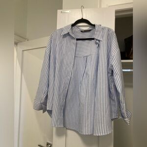 Zara Pinstripe Button Down